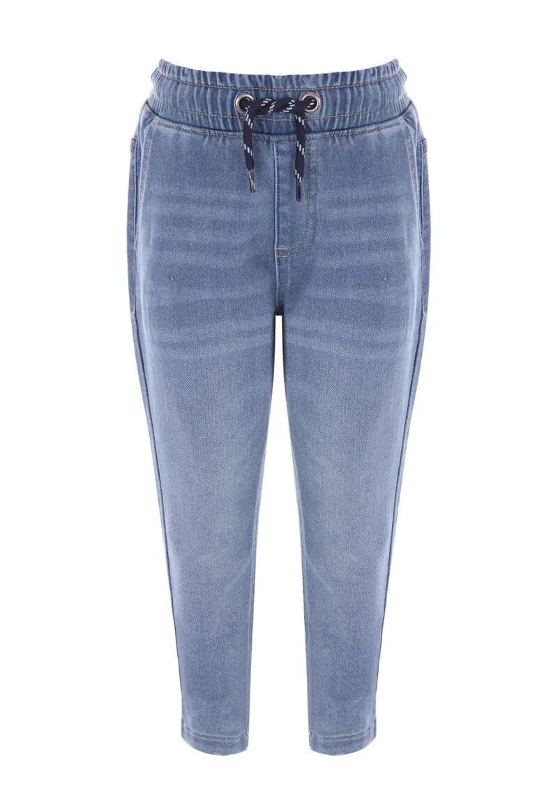 Younger Boys Light Blue Jogger Jeans