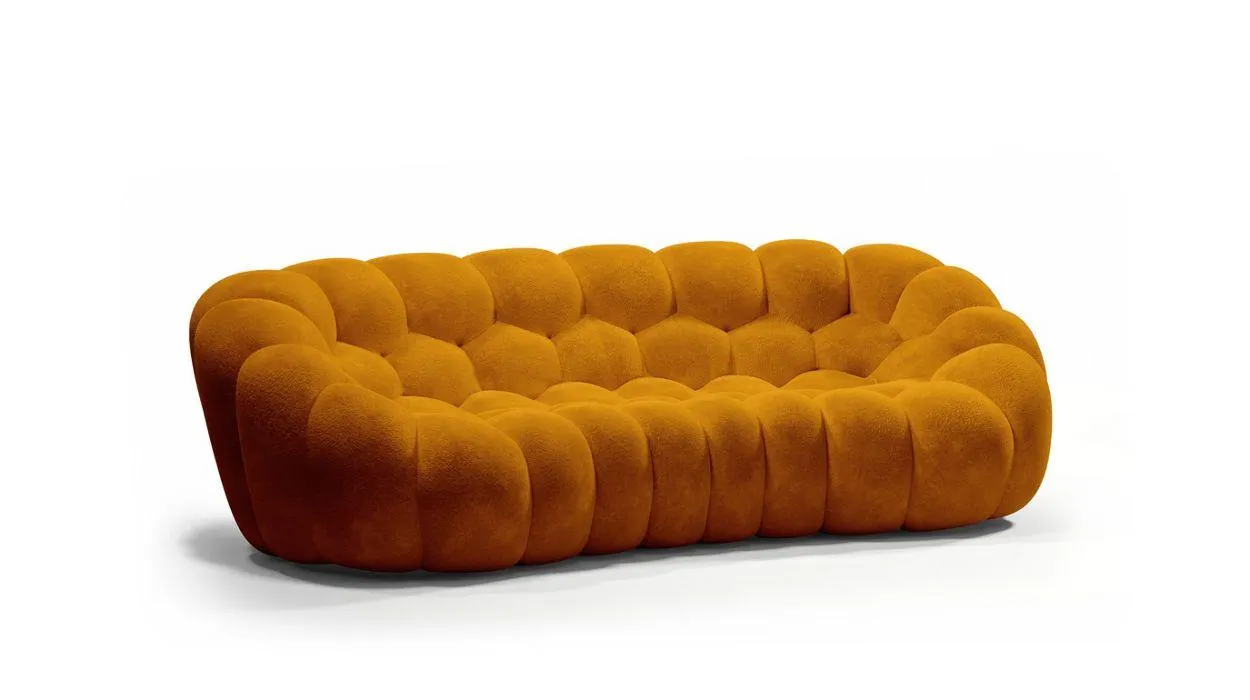 BUBBLE 2 Curved 3/4-seat sofa