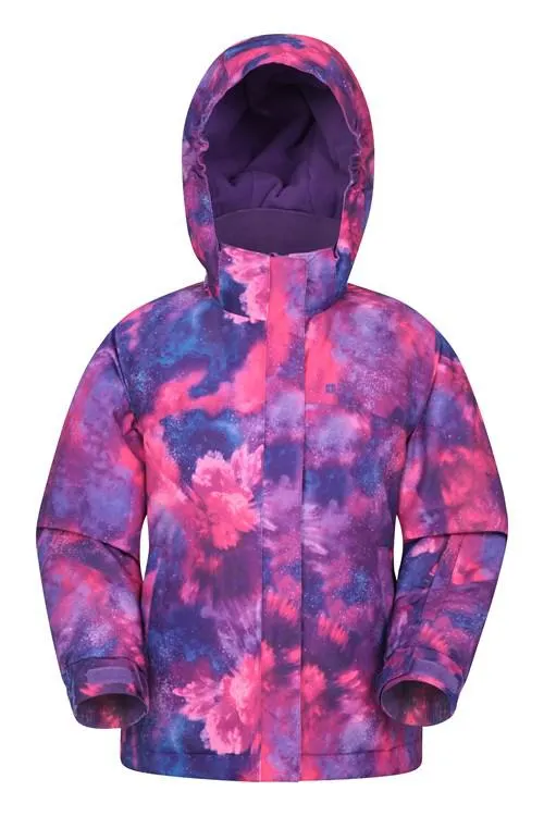 Snow Dust Printed Kids Ski Jacket