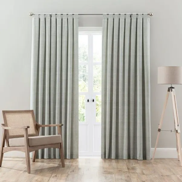 Grayson Sage Tab Top Curtains