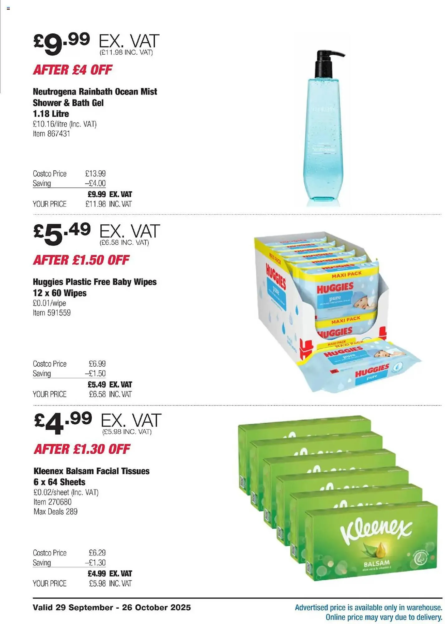 Costco leaflet from 29 September to 26 October 2025 - Catalogue Page 24