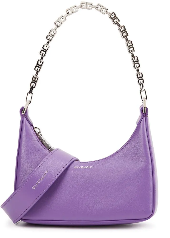 Moon Cut Out mini leather shoulder bag