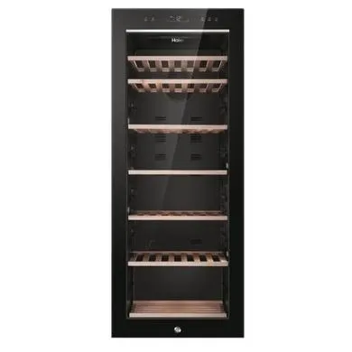 Haier 84 Bottle Single Zone Wine Cooler - Black