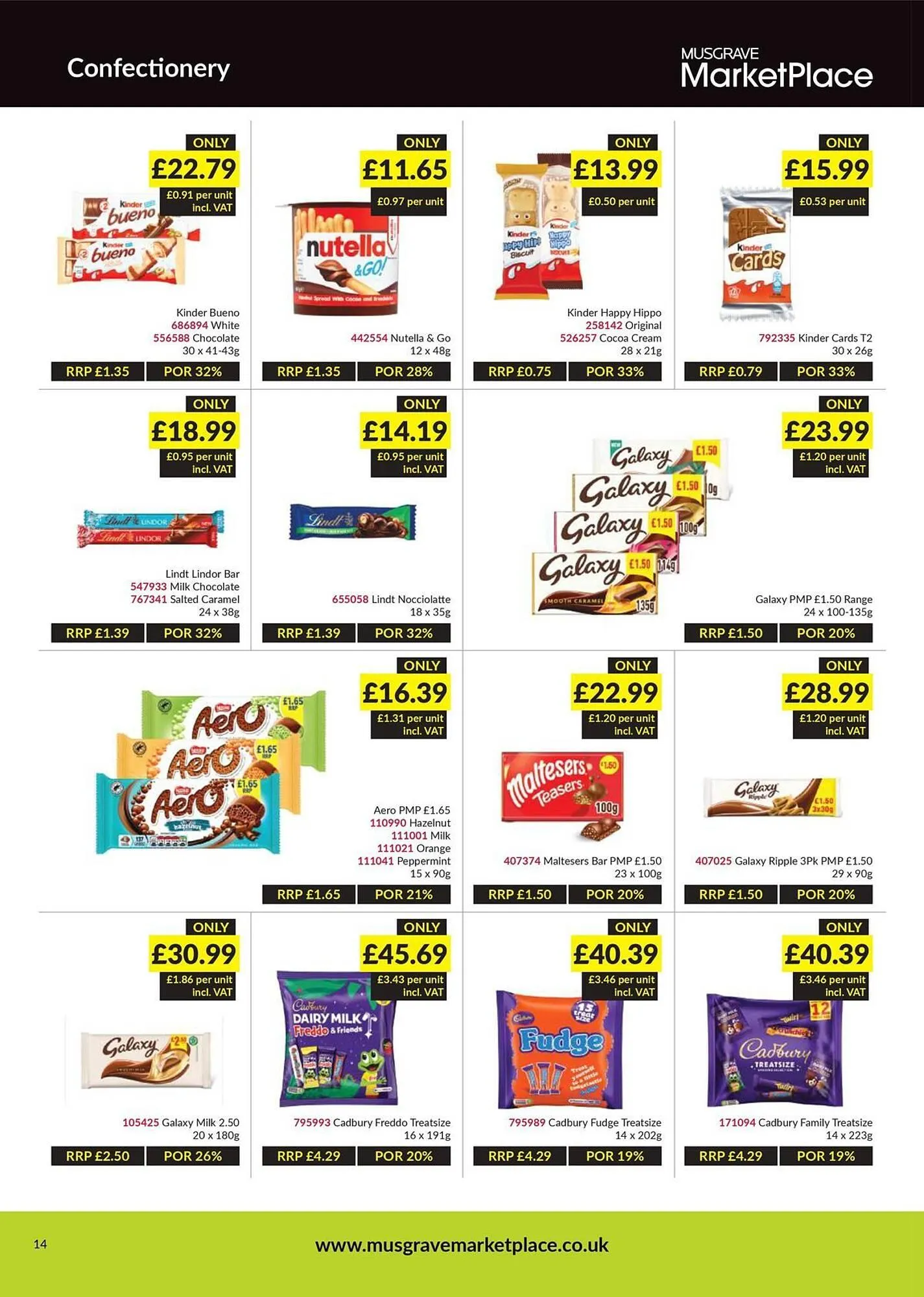 Musgrave MarketPlace leaflet from 25 August to 14 September 2025 - Catalogue Page 14
