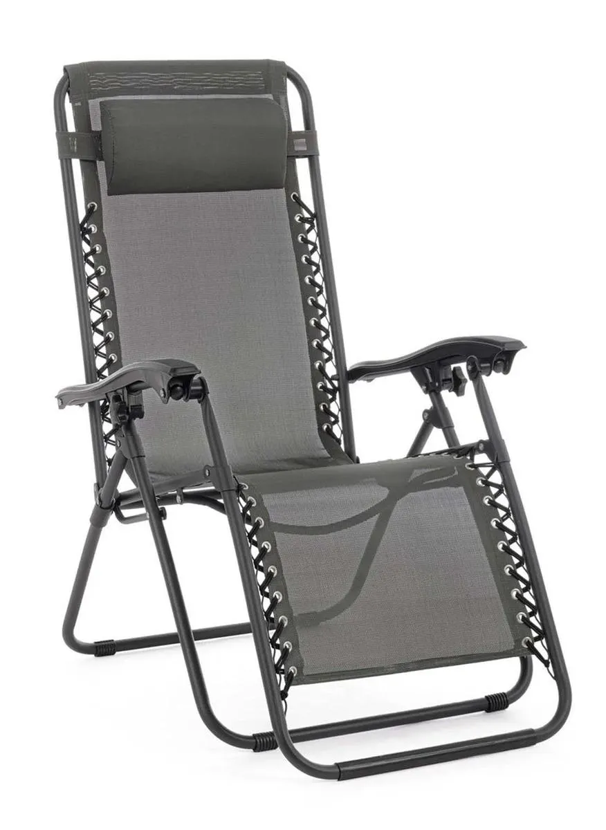 Charcoal Sunlounger