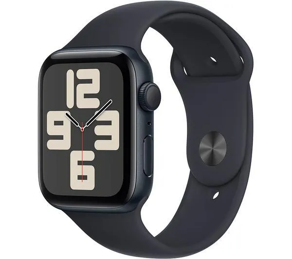 APPLE Watch SE (2023) - 44 mm Midnight Aluminium Case with Midnight Sport Band, M/L