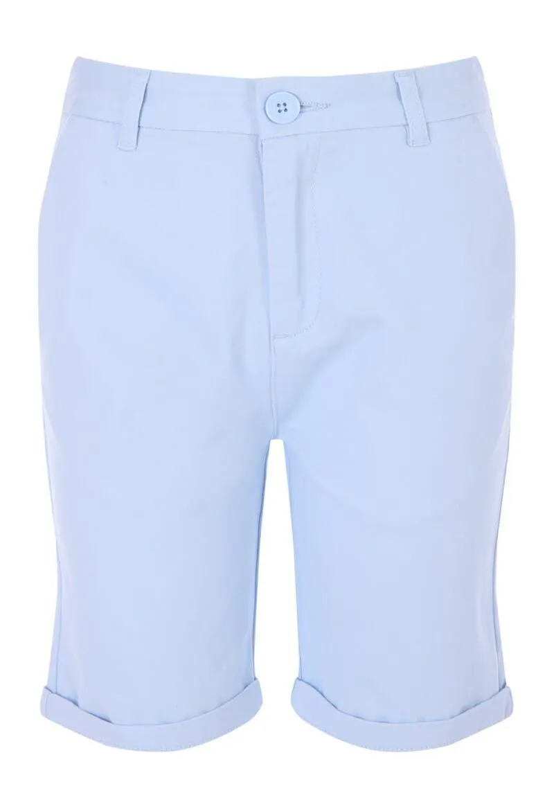 Older Boys Light Blue Chino Shorts