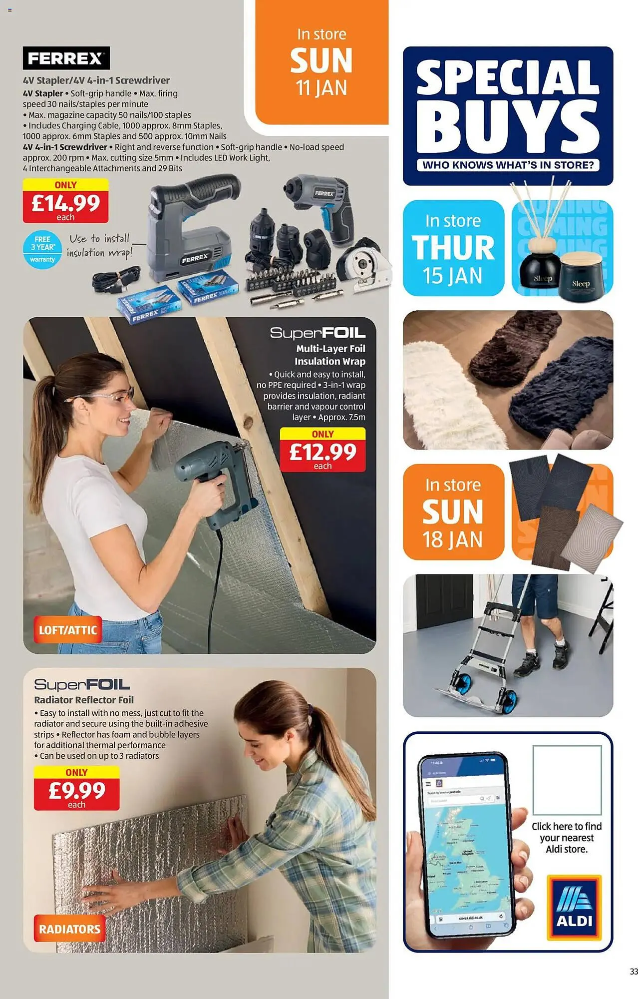 Aldi leaflet from 8 January to 12 January 2026 - Catalogue Page 33