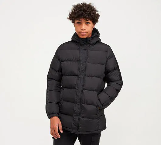 Junior Longline Hooded Puffer Jacket