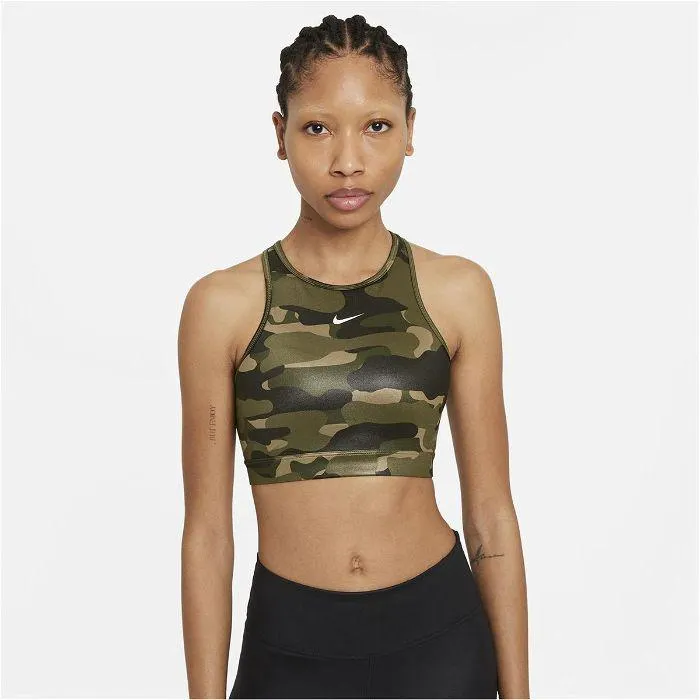 Nike Dri FIT Swoosh Womens Support 1 Piece Pad High Neck Sports Bra
