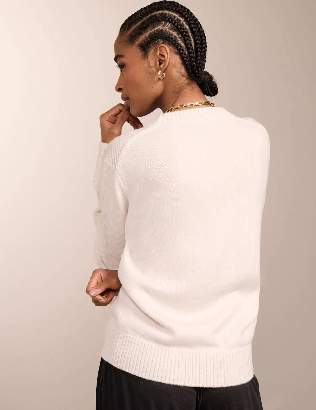 Pure Wool Crew Neck Jumper
