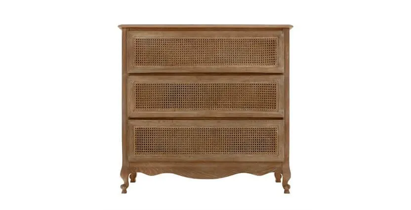 Sienna Rattan 3 Drawer Chest