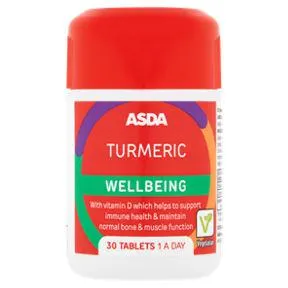 ASDA Turmeric Wellbeing Tablets