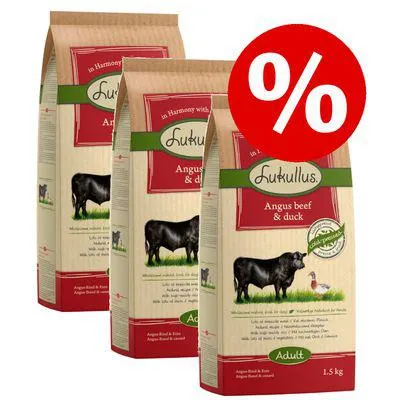 3 x 1.5kg Lukullus Dry Dog Food - Special Price!*