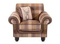 County Fabric Accent Chair