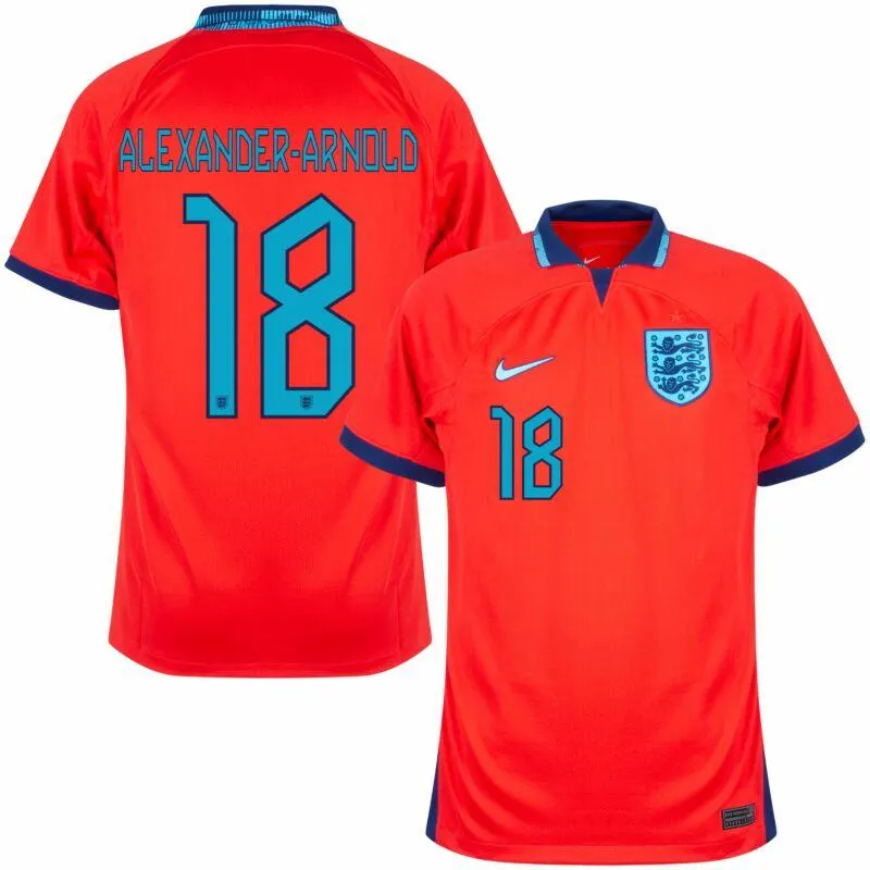 Nike England Away Alexander-Arnold 18 Shirt 2022-2023 (Official Printing)