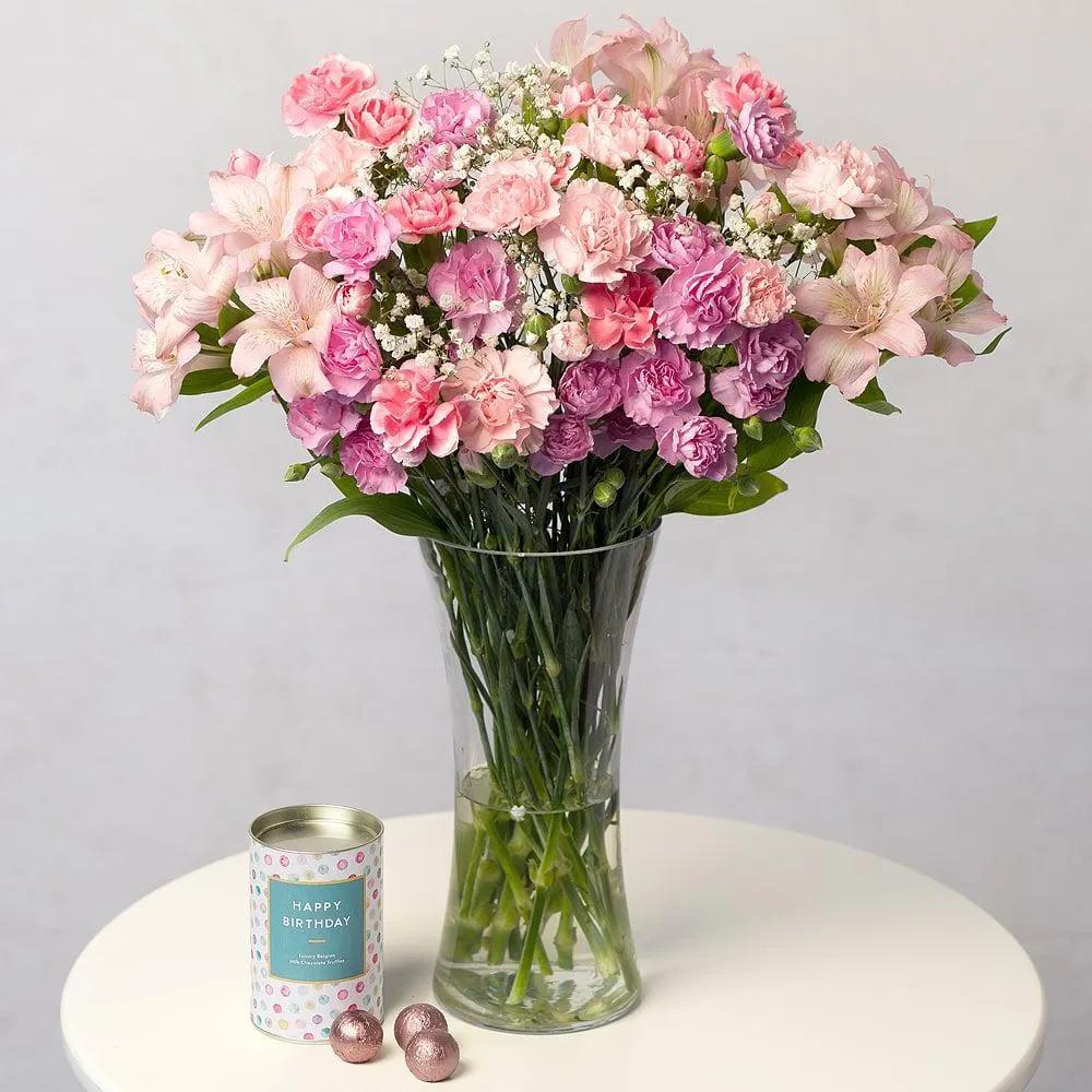 Birthday Flowers and Chocolates Gift