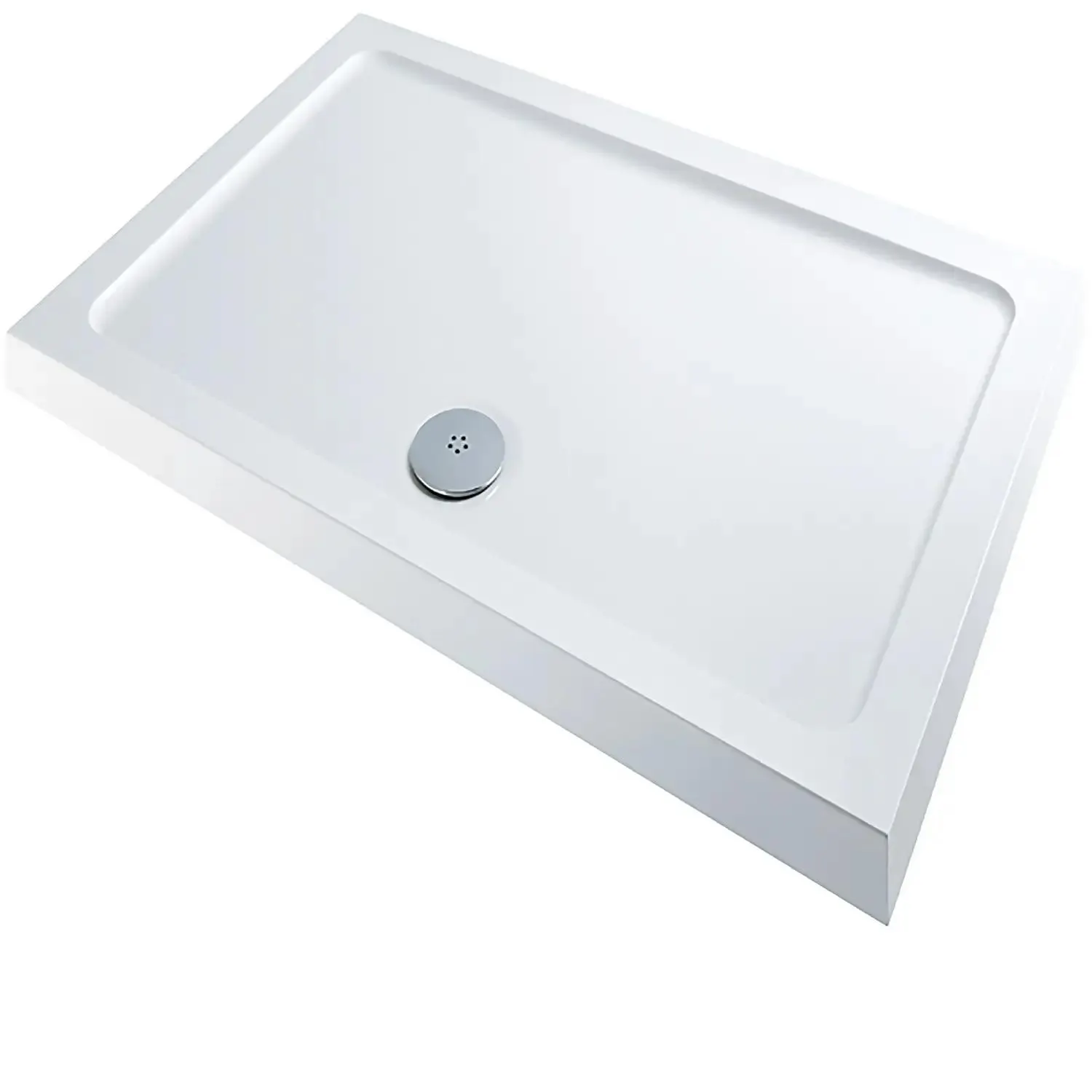 Emerge White Rectangular Shower Tray - 1100x800mm