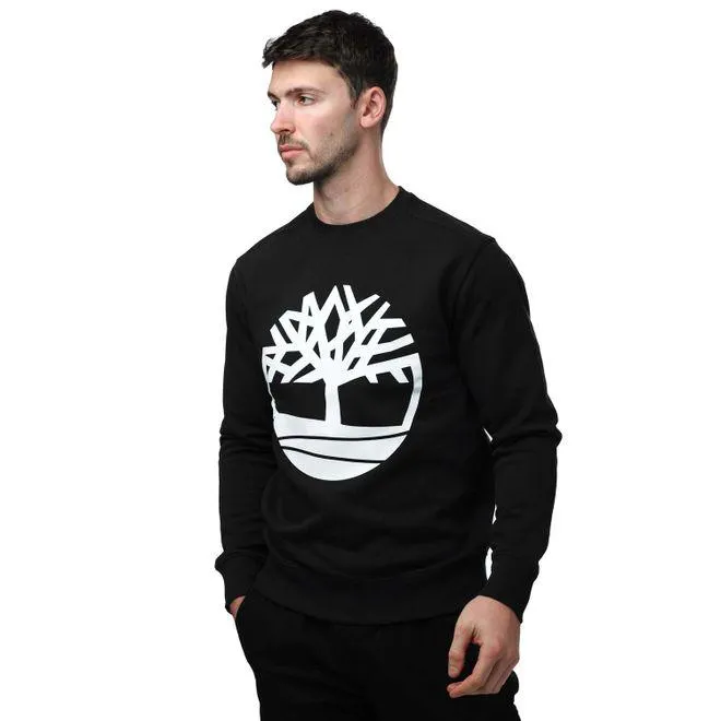 Timberland Mens Kennebec River Crew Sweatshirt in Black-White