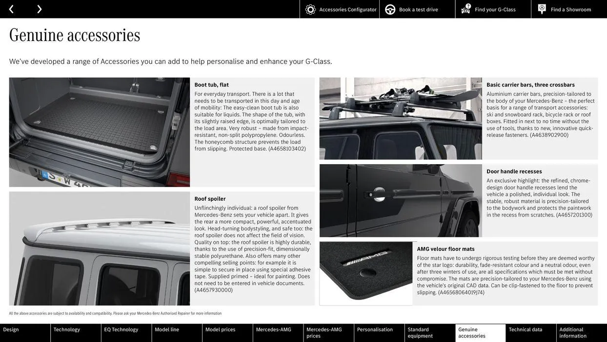 Mercedes Benz New G-Class from 8 August to 8 August 2025 - Catalogue Page 86