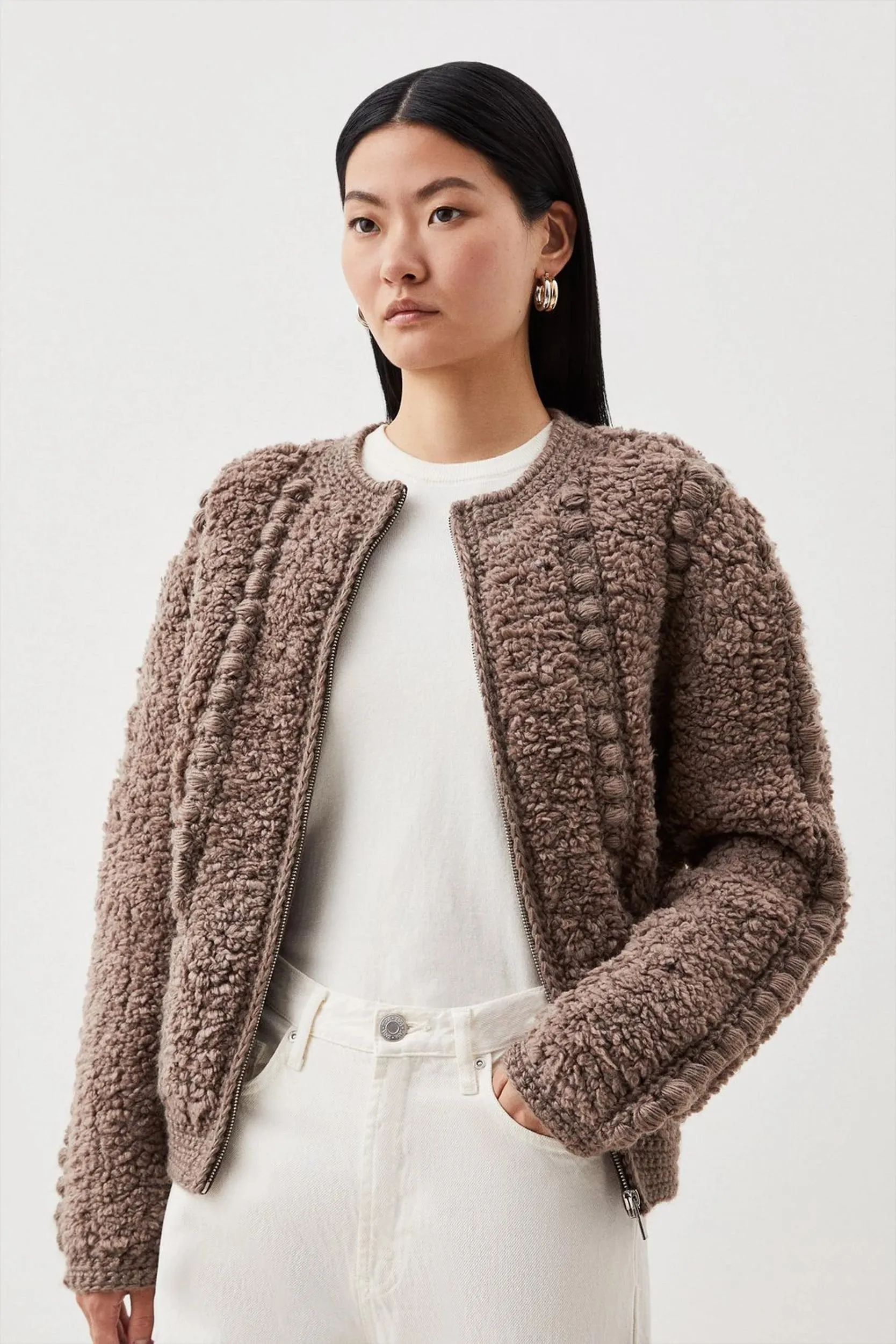 Premium Textured Knit Jacket