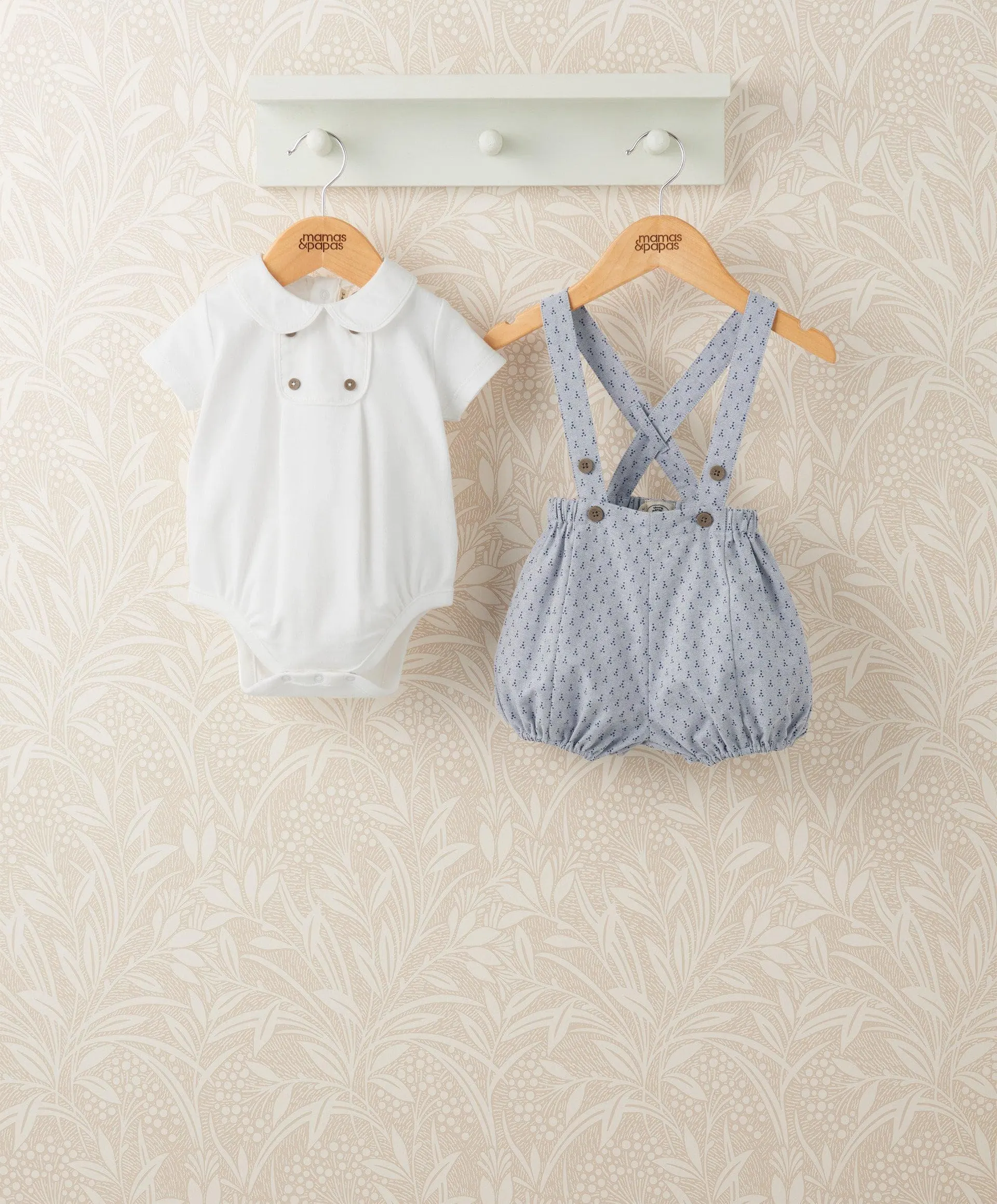 Laura Ashley Bodysuit and Dungaree Set