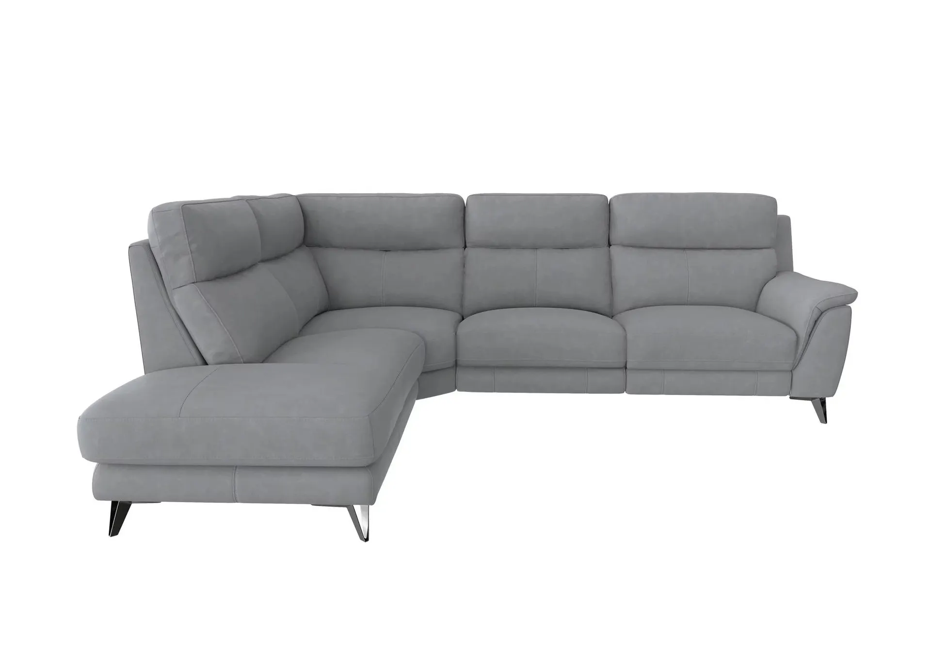 Contempo 3 Seater Chaise End Fabric Power Recliner Sofa