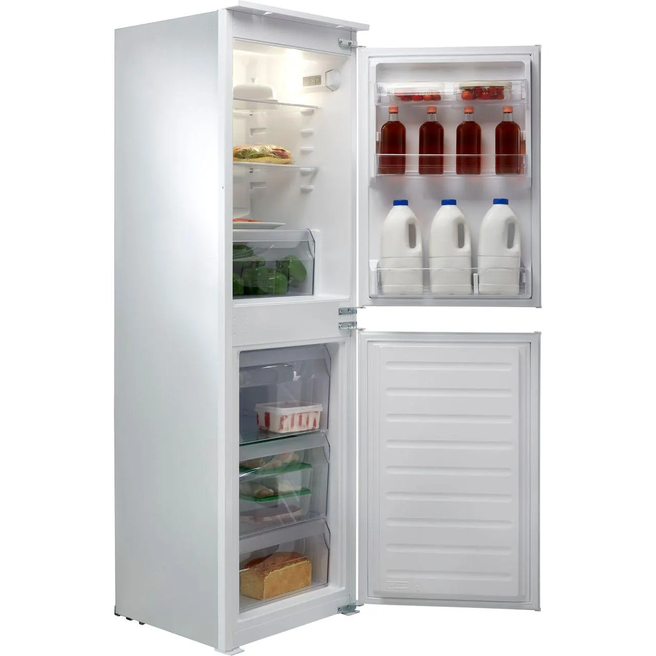 Hotpoint HMCB50501UK Integrated 50/50 Fridge Freezer with Sliding Door Fixing Kit - White - F Rated