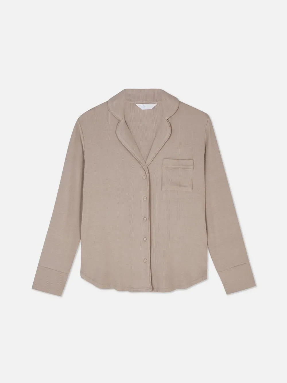 Geripptes Schlafanzughemd