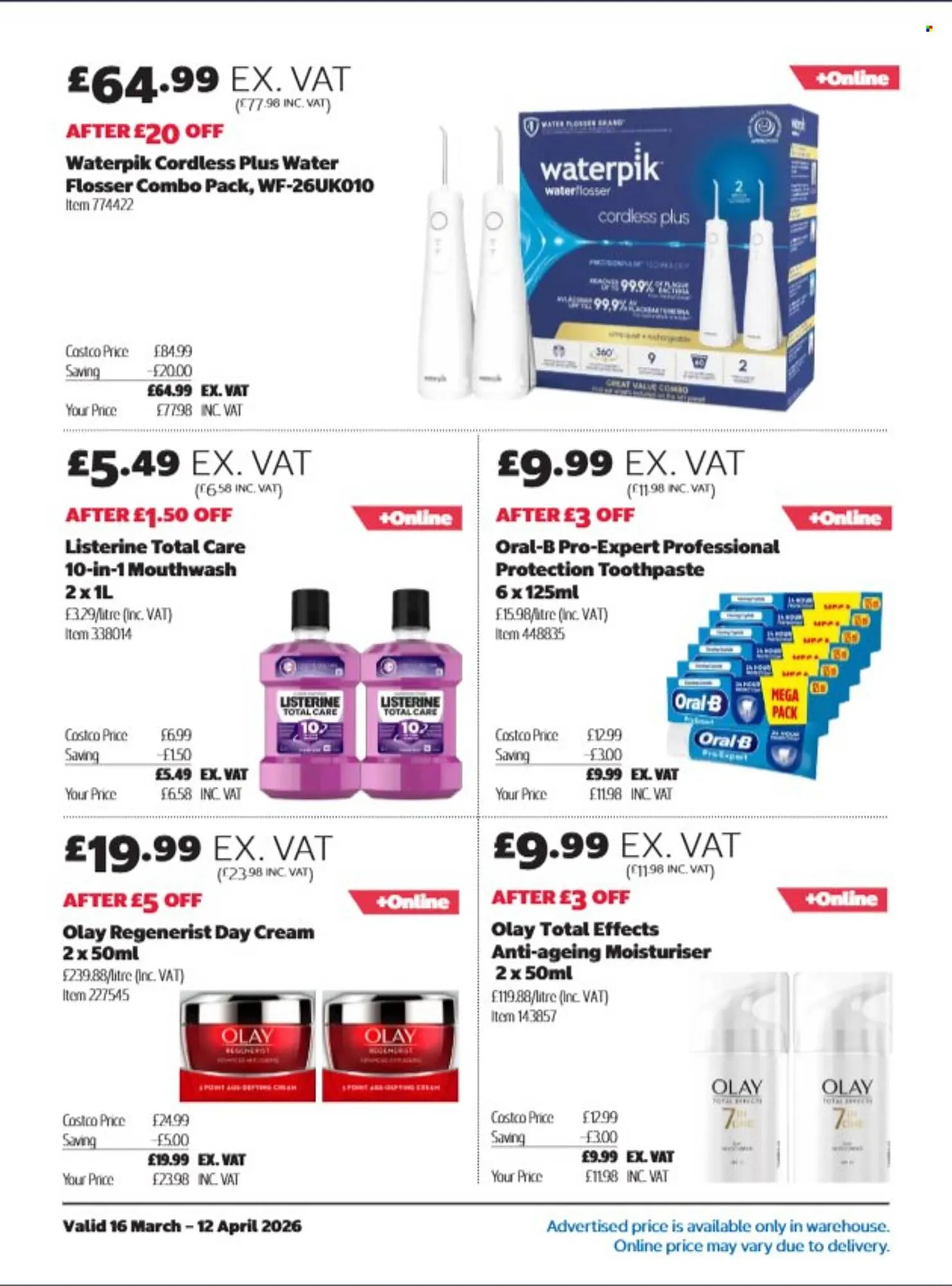 Costco leaflet from 16 March to 12 April 2026 - Catalogue Page 16