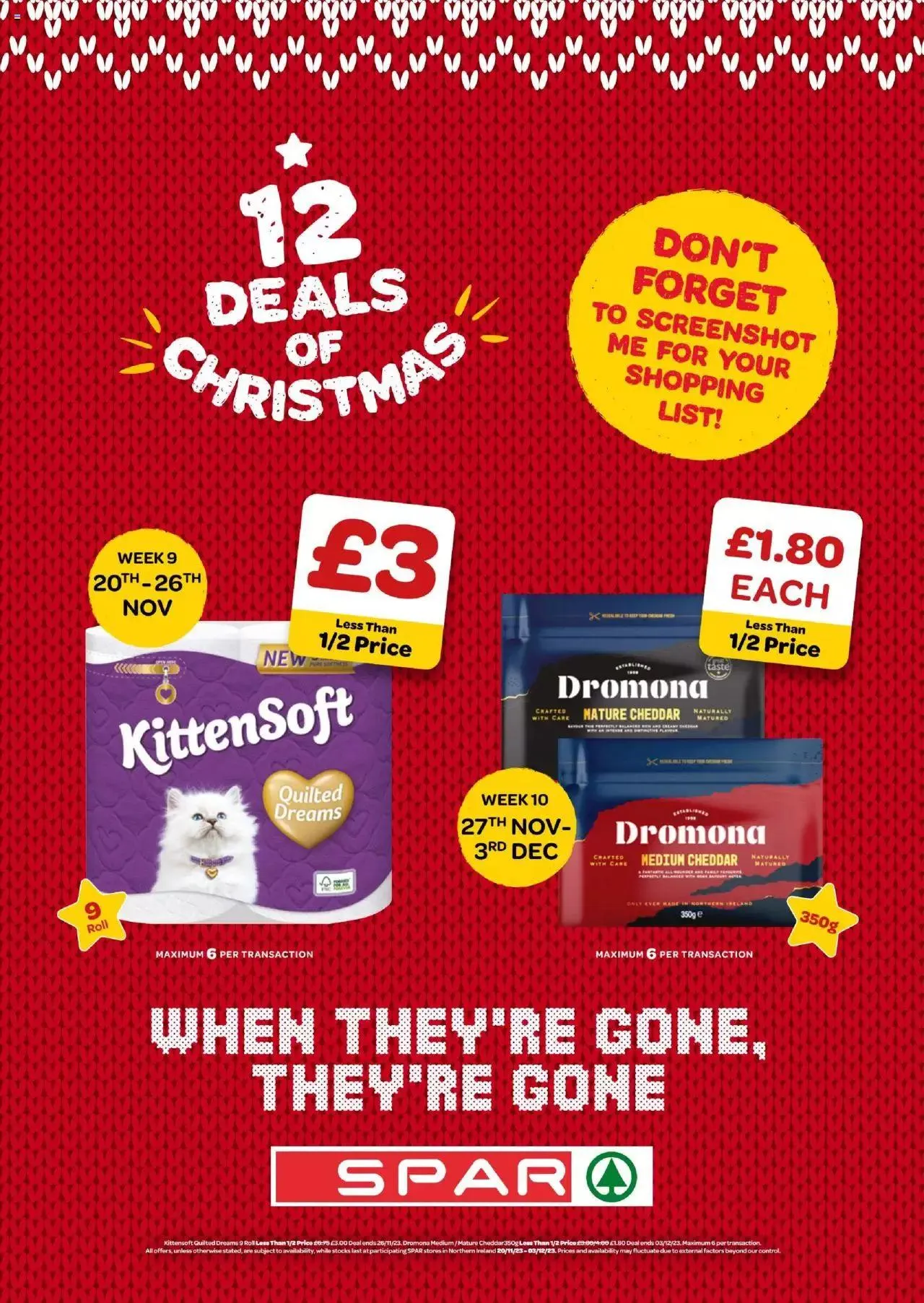 Spar offers from 20 November to 3 December 2023 - Catalogue Page 1