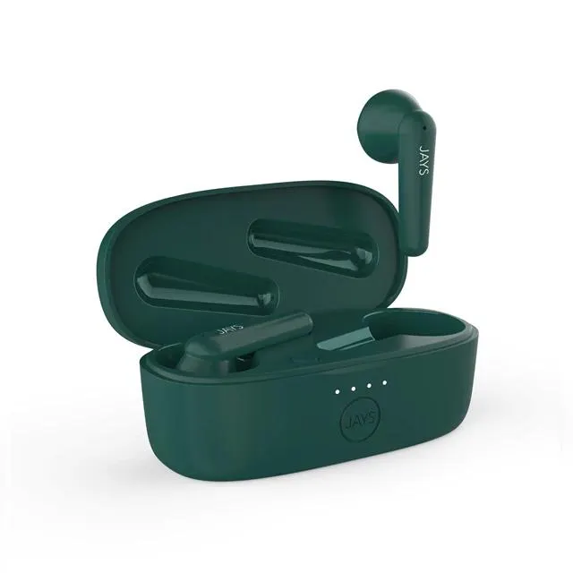 Jays T-Six Forest Green True Wireless Bluetooth Earphones
