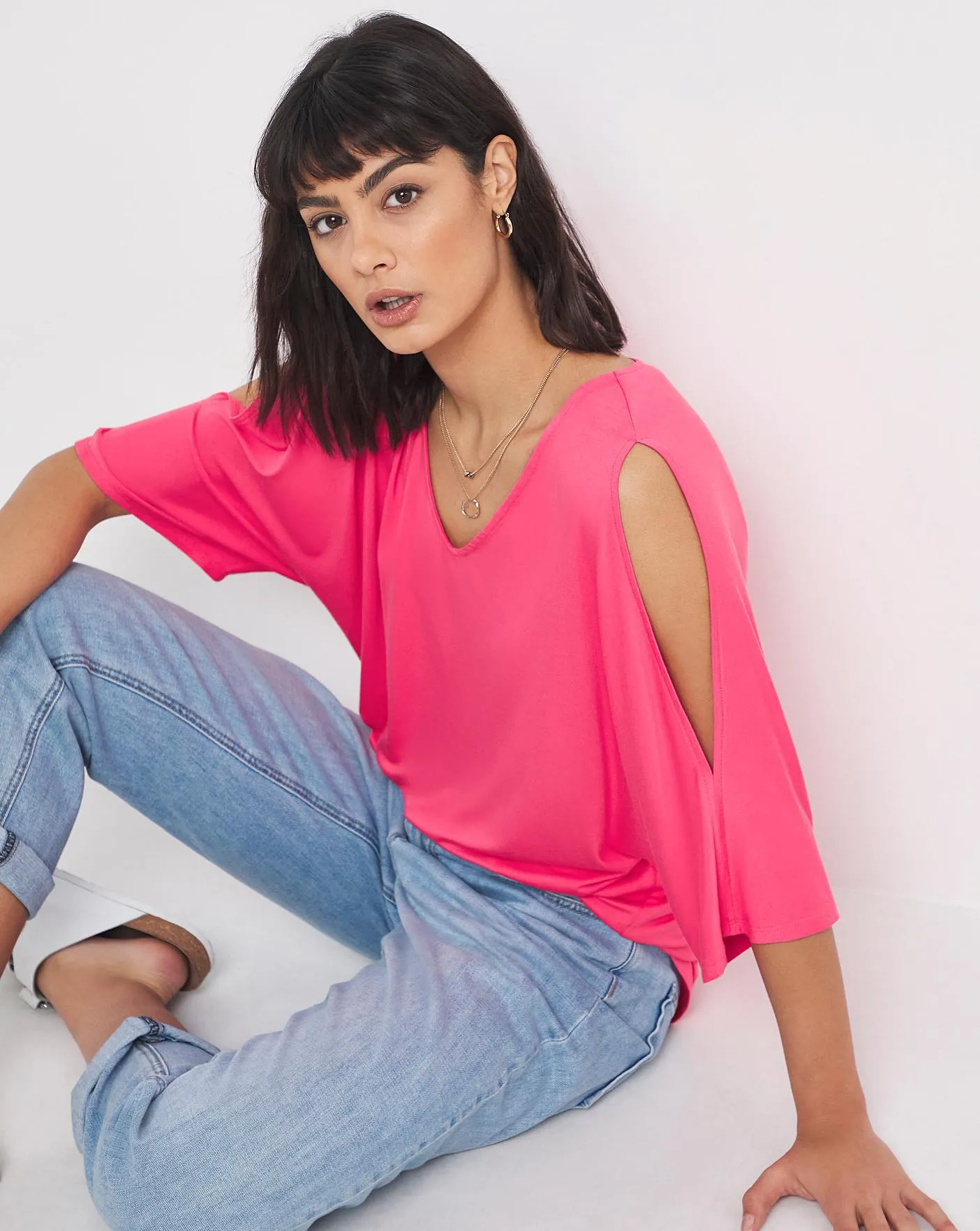 Cold Shoulder Relaxed Tunic