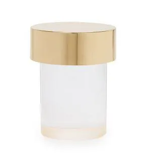 Last Order Clear Table Lamp in Brass