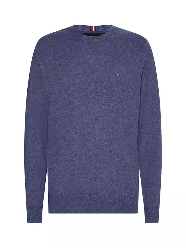 Tommy Hilfiger Pima Cotton Cashmere Blend Jumper, Faded Indigo