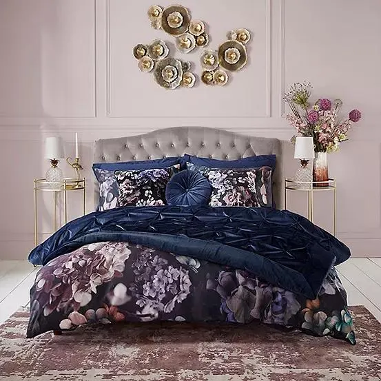 STAR by Julien Macdonald Hydrangea Printed Cotton 200 Thread Count Duvet Set