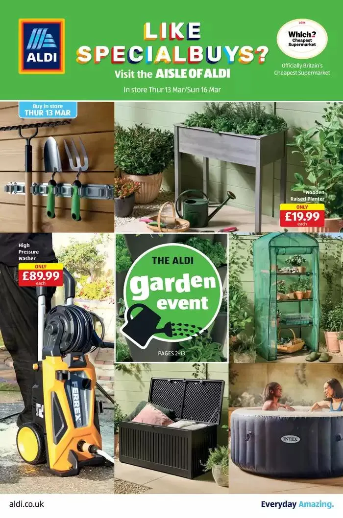 Aldi weekly offers from 13 March to 16 March 2025 - Catalogue Page 1