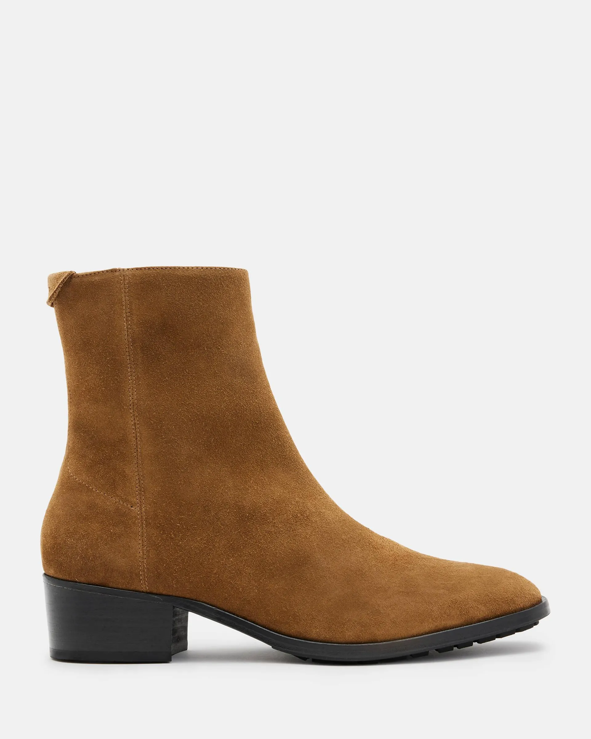 Bonham Stacked Heel Suede Boots