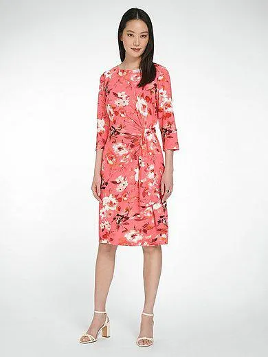 Jersey dress with 3/4-length sleeves