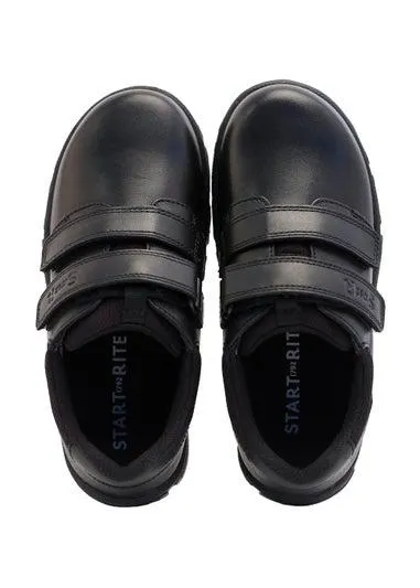 Start-Rite Origin Black School Shoes (Wide Fit G) - 1 G
