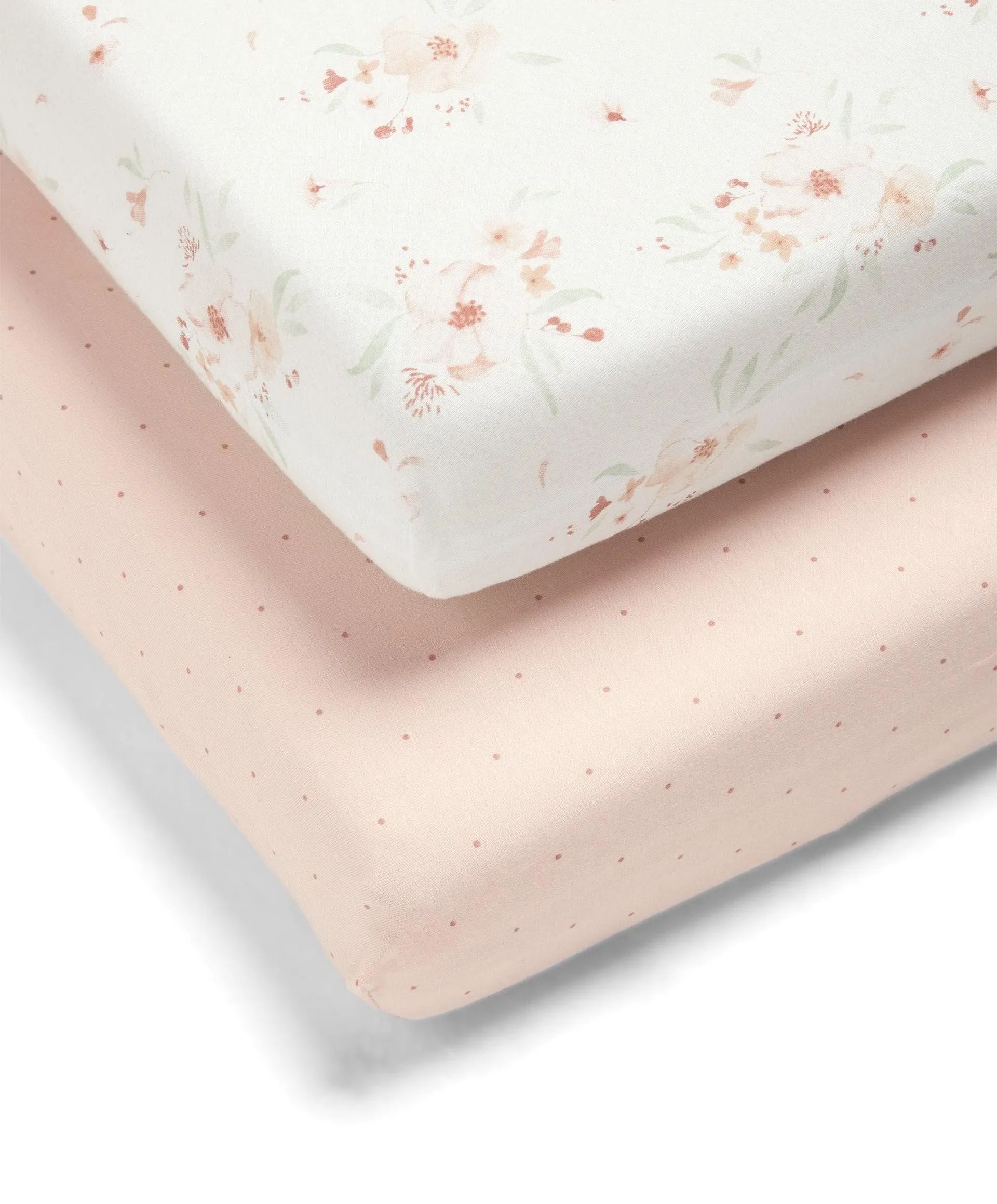 Floral Cotbed Fitted Sheets - 2 Pack