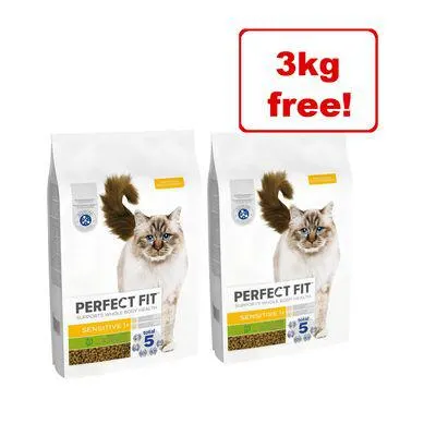 2 x 7kg Perfect Fit Dry Cat Food - 11kg + 3kg Free! *