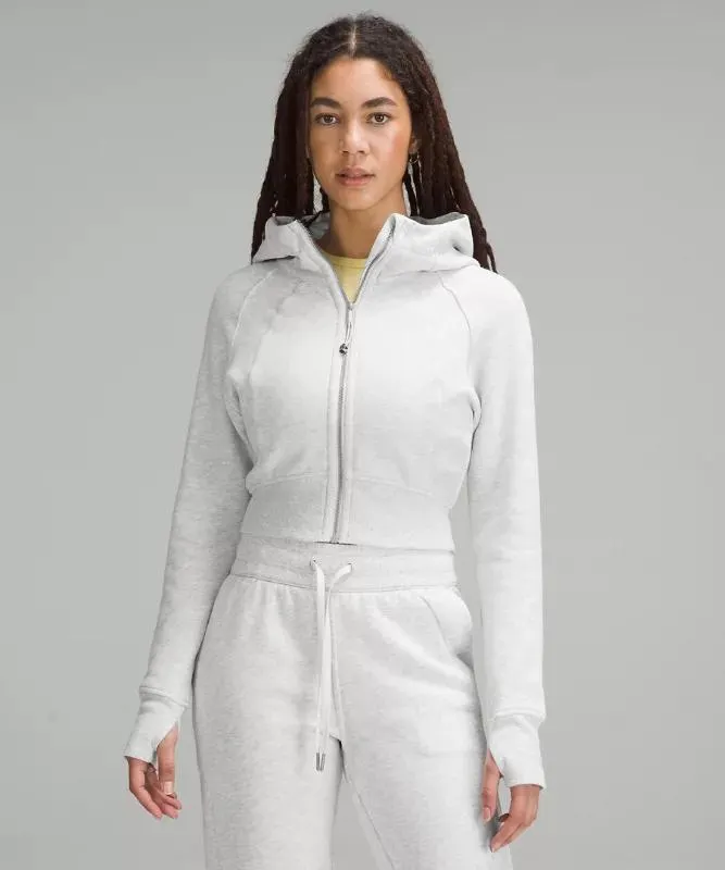 Scuba Full-Zip Cropped Hoodie