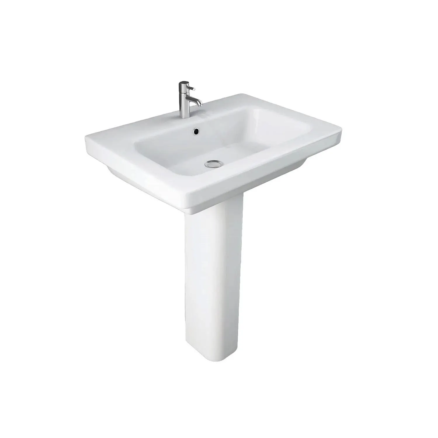 Bathstore Falcon 650mm White Basin and Full Pedestal