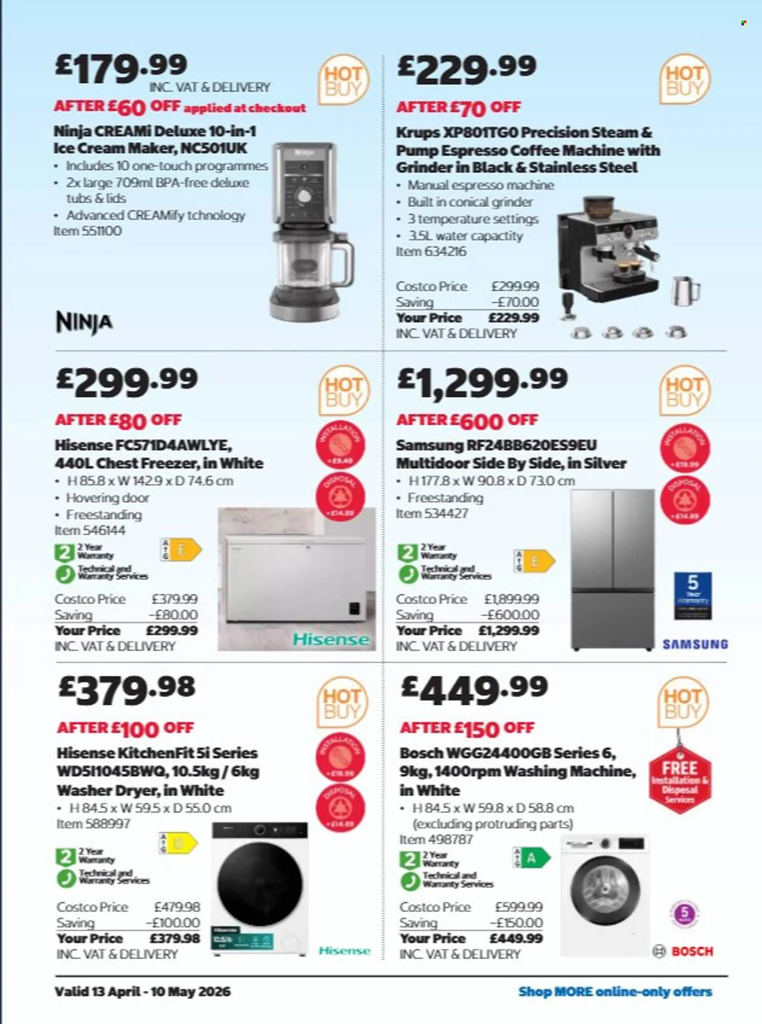Costco leaflet from 13 April to 10 May 2026 - Catalogue Page 36
