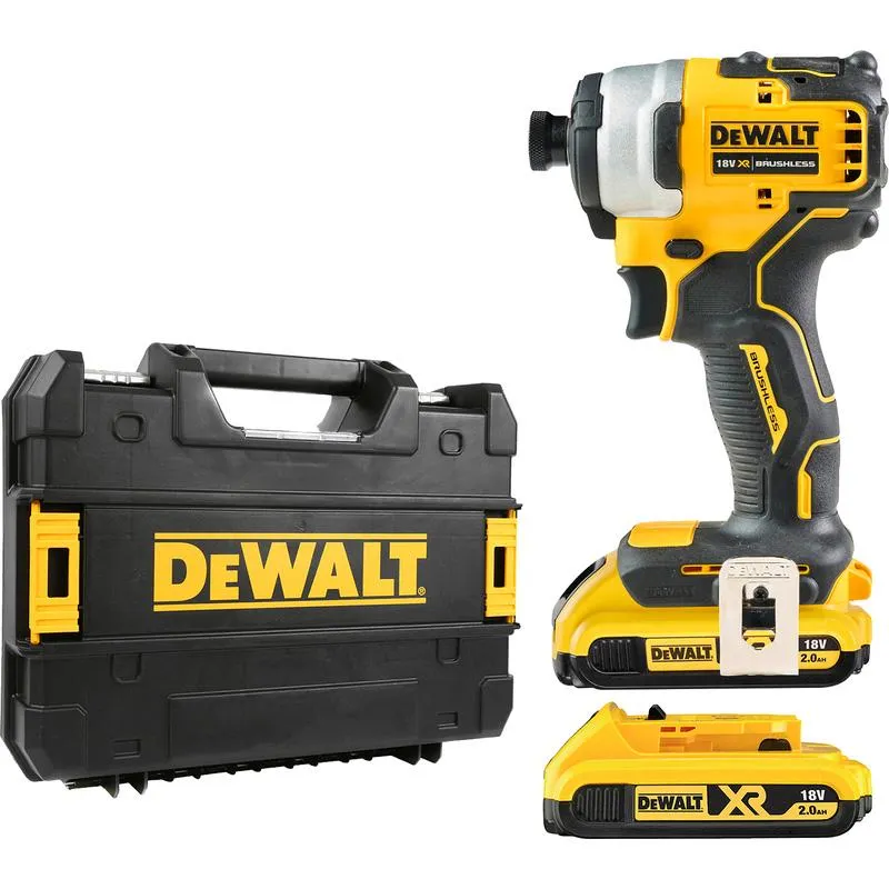 DeWalt 18V XR Brushless Impact Driver 2 x 2.0Ah