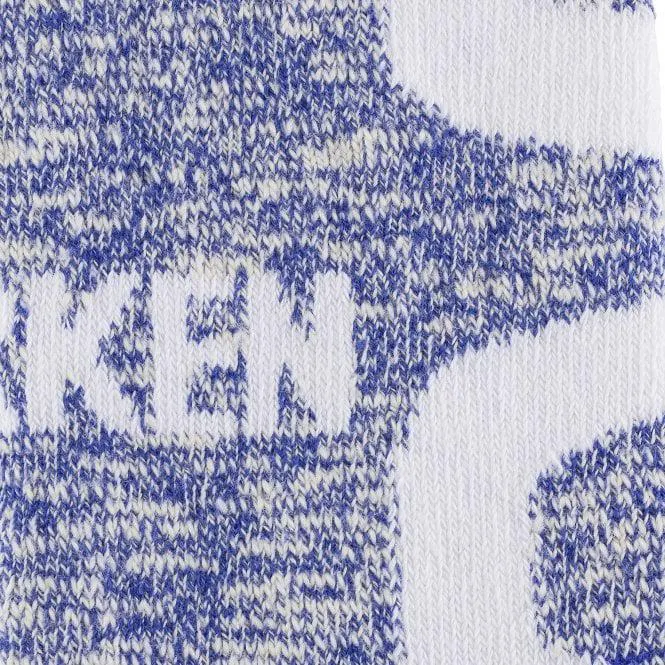 Birkenstock Cotton Slub Logo Socks, Deep Ultramarine