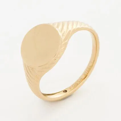 Gold Tone Circle Centre Ring