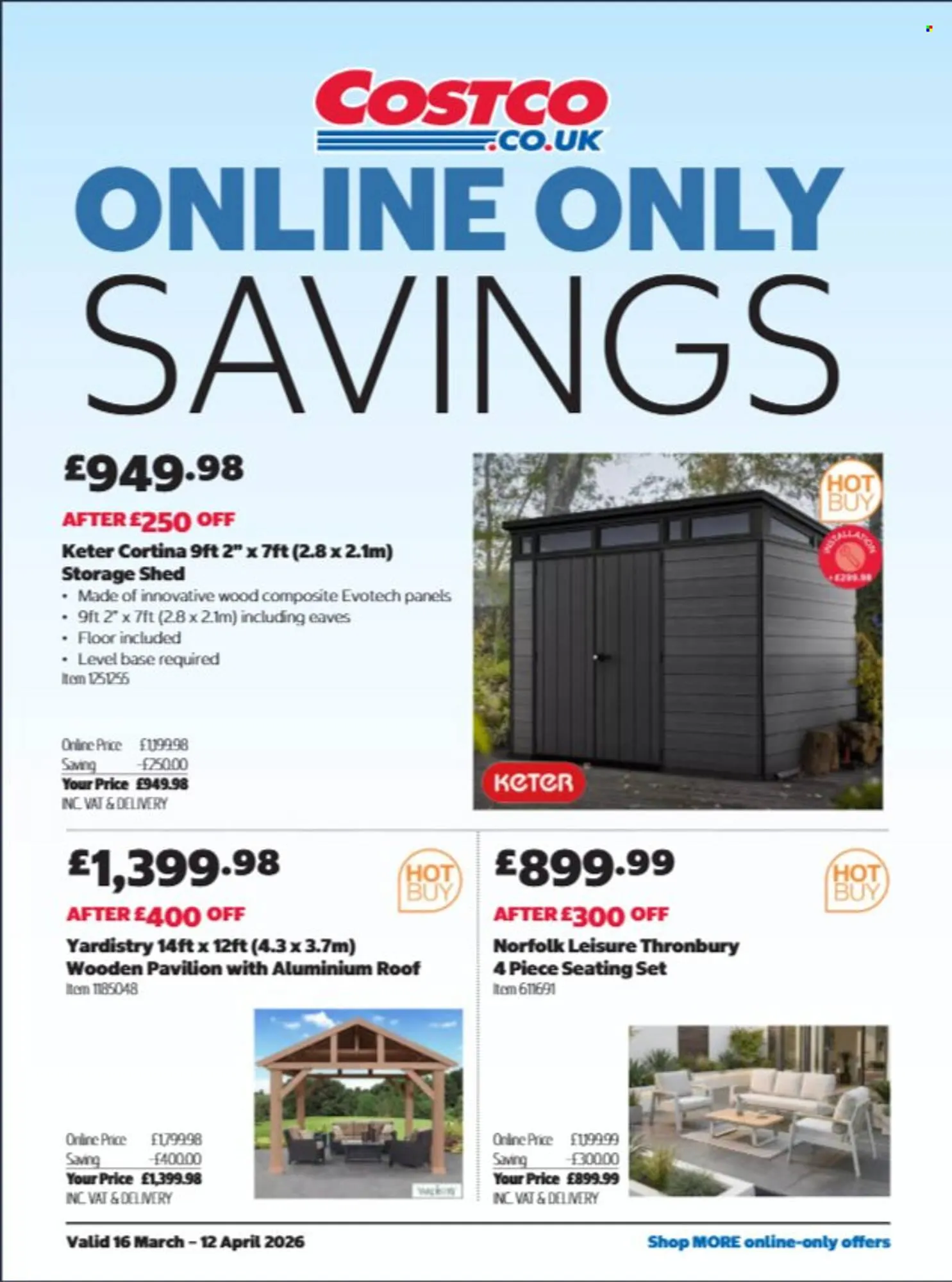 Costco leaflet from 16 March to 12 April 2026 - Catalogue Page 22