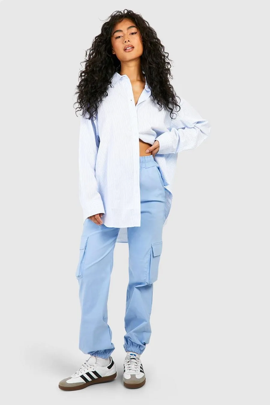 Stretch High Waisted Cargo Joggers